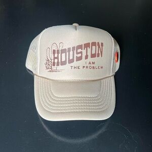Tan Houston Graphic Trucker Hat